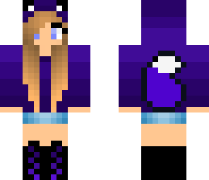 purple wolf girl