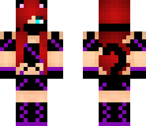 cute purple ninja kitty