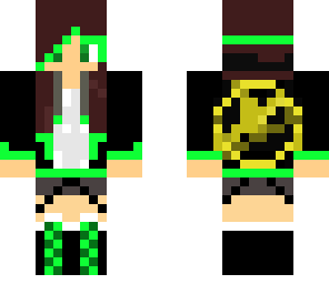 green hunger games girl