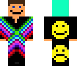 happy sad colorful guy