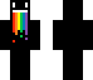 throwing up a rainbow
