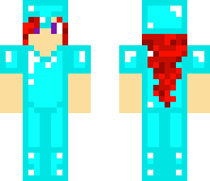 girl with diamond armor