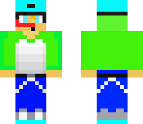 teen with bright shirt