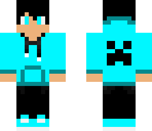 blue hoodie
