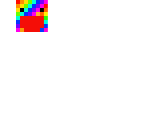rainbow head