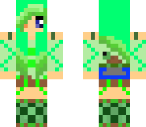 multi colored turtle girl