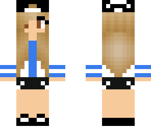cute blue girl skin