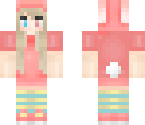 pink and blue bunny