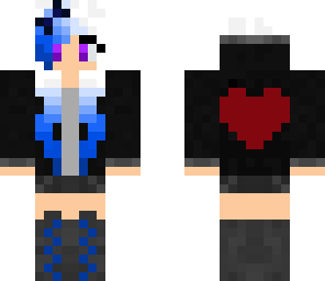 blue haired girl