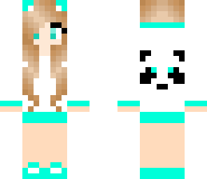 blue panda girl