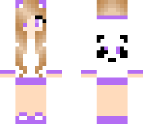 purple panda girl