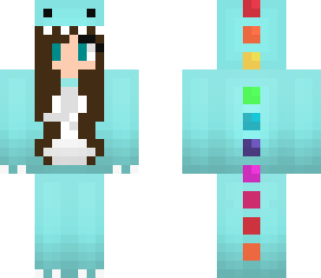 blue dino girl