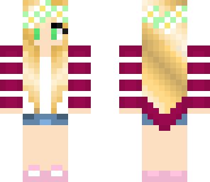 blonde flower crown