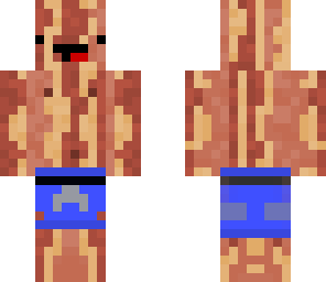 bacon whit swimingsuit blue