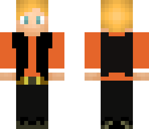tuxedo with orange shirt