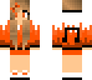 orange music girl