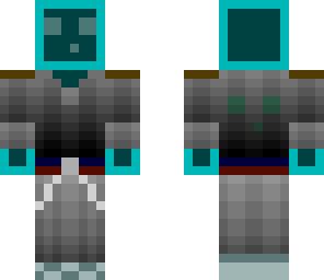 blue slime in suit 