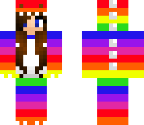 dino rainbow girl