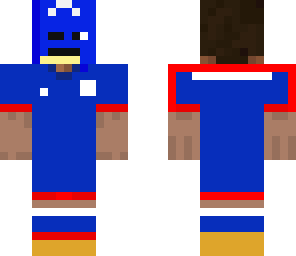 soccer player with mask
