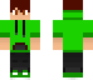 green hoodie