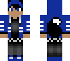 black and blue fox boy