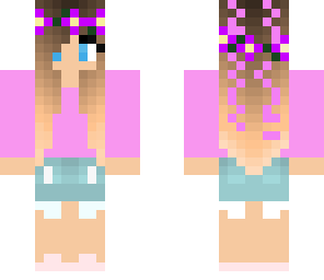 pink spring girl