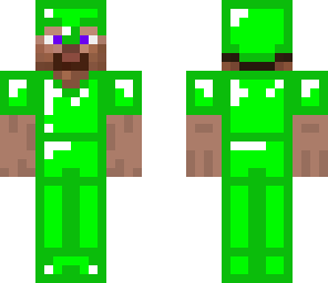 emerald armor on steve