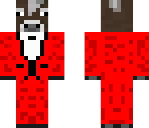 red suit cow