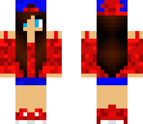 red white and blue camo girl