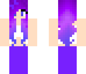 purple beach girl