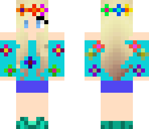 flower rainbow girl