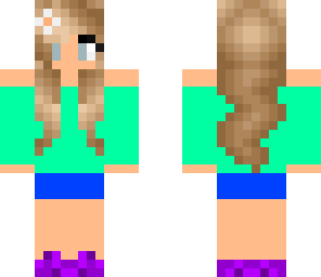 flower in hair girl