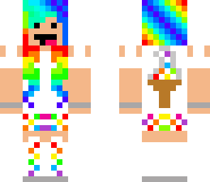 rainbow derpy ice cream girl