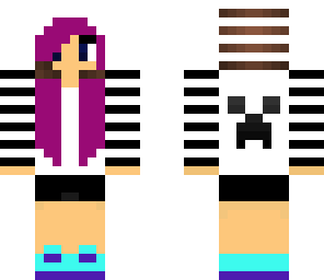striped creeper girl
