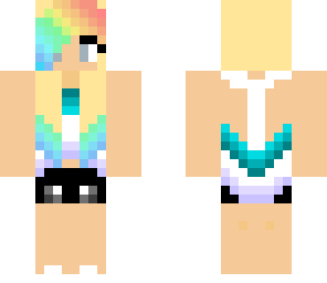 rainbow haired girl