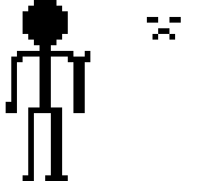 two stick men