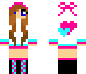 girl pink and blue hoodie