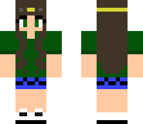 nature girl with googles