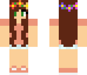 rainbow flower crown
