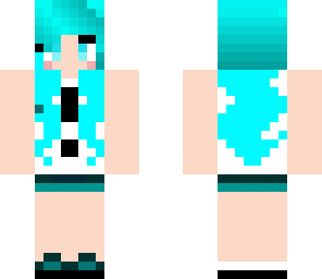 light blue haired navi girl