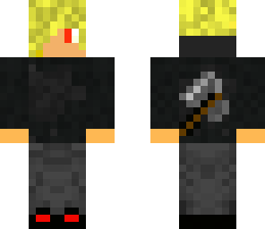 blonde dude with axe