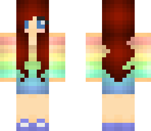 rainbow cute girl