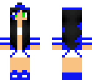 cool girl blue