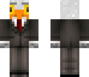 seagull in a suit