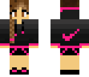 pink nike girl