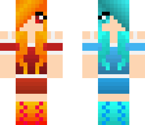 red and blue