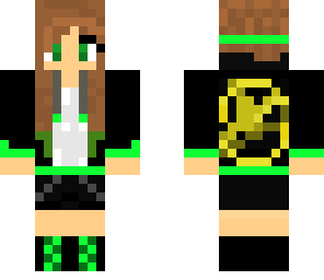 green hunger games girl