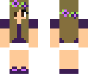 purple orchid girl -edit