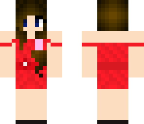 red prom girl