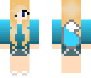 edited blue fox girl